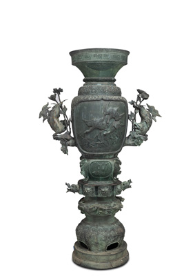 <b>Monumentale Bronze-Vase</b>