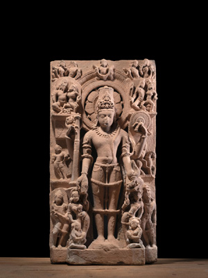 <b>Feine Sandsteinstele des Vishnu</b>